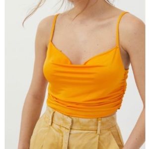 UO Cowl Neck Crop Tank